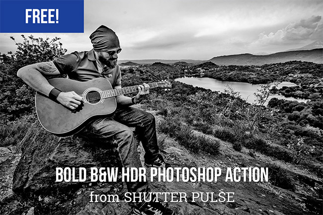 Bold B&W HDR Photoshop Action