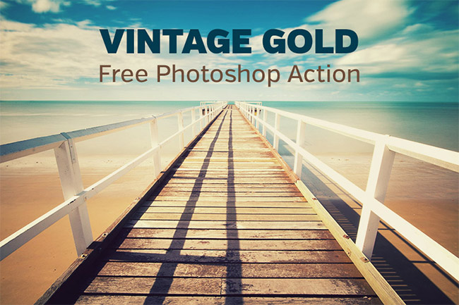 Vintage Gold Photoshop Action
